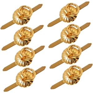 VOSAREA 1/6 Scale Miniature Drawer Pulls Vintage Ring Handles for Doll House Furniture Accessories 8 Pack Tiny Cabinet Knobs for DIY Mini Furniture Decoration