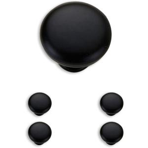 Aluminium Alloy Black Cabinet Hardware 29mm Round Drawer knobs 5pcs/Set 9008…