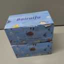 2 x Bairuifu Kids Swim Goggles Snorkel Mask, Latest 3-Window Lens Wide Vision, Crystal Clear, Swimming Goggles Soft Nose Cover (Light Blue Black)