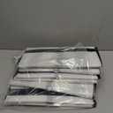 12 Pack Extra Heavy Duty Large Moving Bags with Strong Zipper & Comfortable Handles, Sturdy & Durable Clothes Storage Bags Totes Bins, Packing Moving Boxes for College Supplies, White