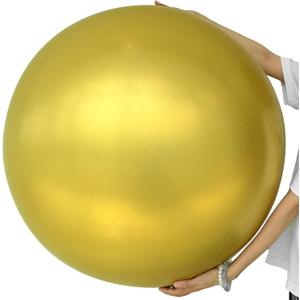 36 Inch Metallic Gold Balloons - Large Gold Balloons Giant Jumbo Chrome Gold Latex Balloon Extra Large Round Balloon for New Year Graduation Birthday Anniversary Party Decorations, Photo Shoot