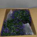 Sunnyglade 21.6 Tall Artificial Lavender Topiary Ball Tree Set of 2 Pack Potted Bushes UV Resistant Potted Plants for Indoor Outdoor Home Garden(Purple)