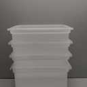 IRIS USA File Box, Plastic File Organizer with Lids for Letter/Legal File, Portable Document Box For Moving, Storage Bin with Durable and Secure Lid, Stackable Nestable BPA-Free, Clear 35 Qt. 4 Pack