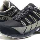 OUTJET Women's Waterproof Hiking Shoes Lightweight Non-Slip Trails Walking Shoes Outdoor Sneakers, Size: 7