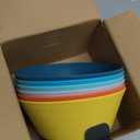 Homestockplus 50 Oz Wheat Straw Bowls Set of 6  Unbreakable, Stackable & Microwave Safe, Multicolor Large Cereal Bowls for Oatmeal, Soup, Ramen, Salad, Popcorn, etc. Safe for Kids & Family