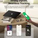 Belkin Apple AirTag Secure Holder with Key Ring - Durable, Scratch-Resistant Case with Open Face & Raised Edges - Protective AirTag Keychain Accessory for Keys, Pets, Luggage, & More - Black