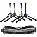 BuleVina 5PCS/Set Main Brush, Side Brush Robot Vacuum Replacement Parts Compatible with ilifeA7/A9S/X785/X750/X800, for US Handheld Robotic Filters Cleaner Spare Accessories Accessory