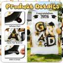 2 x Graduation Balloons 2026 Decorations, 2 PCS Large GRAD Foil Letter Balloons Black Gold Congrats Grad Party Supplies for Class of 2026 Celebration Indoor Outdoor Photo Props