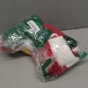 Kigeli 8 Pcs Santa Hats Adult Christmas Winter Knitted Beanie Hats with Pom Pom for Xmas Holiday