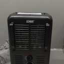 EZHEAT 1,500Watt Portable Milkhouse Style Utility Space Heater with Adjustable Thermostat, Overheat Protection, and Safety TipOver Switch, Speckled Gloss, MTFH01C