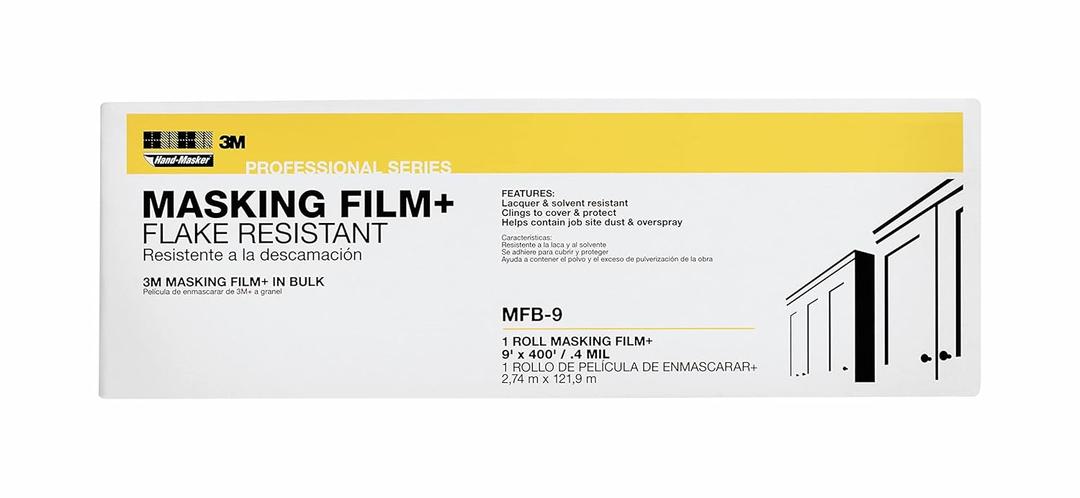 3M Hand-Masker Painter's Plastic Plus, 9 x 400-Feet, MFB-9