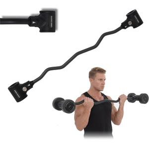 Hyperbell Bar for Dumbbells, Dumbbell Barbell Converter Bar for Home Fitness, Adjustable Barbell Weighing up to 200LBS for Weight Lifting (Dumbbells not included)