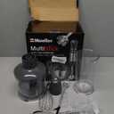 Mueller Multistick 800W 4-in-1 Immersion Blender Handheld, 12 Speed Hand Mixer - Turbo Boost, Heaviest Duty Copper Motor, Titanium Blades Hand Blender, Milk Frother Wand, Whisk, Beaker, Chopper, Grey