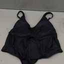 RELLECIGA Women's One Piece Thong Swimsuit (XX-Large, Black)