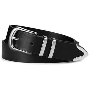 VATAN Women Leather Belt for Jeans Dresses Pants Fashion Ladies Casual Waist Belt with Gold Buckle