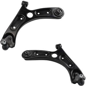 TRQ Front Lower Driver and Passenger Side Control Arm and Ball Joint Set 2 Piece Compatible with 2017-2020 Hyundai Elantra 2018-2020 Elantra GT 2019-2022 Kia Forte