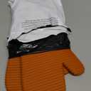 KITCHENAID Ribbed Soft Silicone Oven Mitt 2-Pack Set, 7.5"x13", Honey