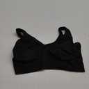 Hanes Women's Cozy Wireless Bra, Full-Coverage Pullover Bra, Seamless T-Shirt Bra (3X-Large, Black)