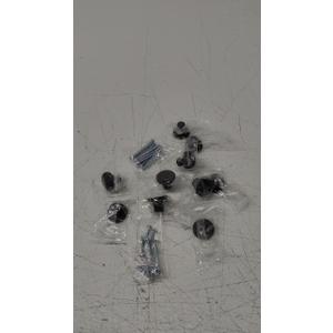 Ravinte 10 Pack Matte Black Cabinet and Drawer Knobs - 1-1/5 Inch Round Pulls for Kitchen, Dressers and Closets