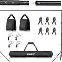 EMART Photo Backdrop Stand kit, 8.5 x 10 ft Back Drop Adjustable Frame for Photography, Photoshoot Banner Background Support Holder for Parties Dectoration