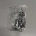 Metal Flag Pole Bracket, No Drill Flag Pole Mount Adjustable Heavy Duty Flag Pole Holder for Square & Round Railing Wall Balcony Fence Porch (Black)