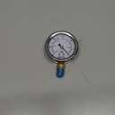 SENCTRL 30 inHg Vacuum Silicone Oil Liquid Filled Low Pressure Gauge, 2.5" Dial Size, 1/4" NPT Lower Mount, Stainless Steel Case, for Air Conditioning Manifolds, HVAC, Air Pump Vacuum Test