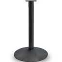 Single Metal Stand with Square Flange and Round Base for Candy Gumball Capsule Vending Machines