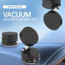 2026 Magnetic Car Phone Mount, Vacuum Suction Dashboard Mount with Adjustable Angle, Magnetic Phone Holder, Black.