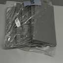 GRANNY SAYS Small Fabric Storage Bins, Storage Baskets for Shelves with PU Handles, Toilet Paper Storage, Mini Baskets for Organizing DVD, Photos, Clothes, Diaper, Sock, Cd, 3-Pack, Ivory