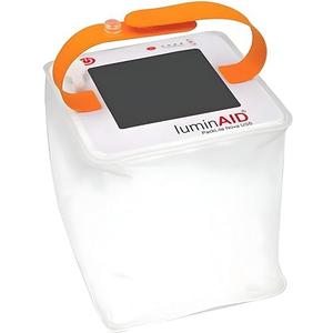 LuminAID Solar Camping Lantern - Inflatable LED Lamp Perfect for Camping, Hiking, Travel and More - Emergency Light for Power Outages, Hurricane, Survival Kits - As Seen on Shark Tank
