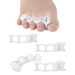 2Pairs Toe Separators Toe Spacers for Women Men to Correct Bunion, Relieve Feet Pain, Foot Alignment, Toe Straighteners for Hammertoes, Plantar Fasciitis (L, Women Shoe Size 13+, Men:11.5+)