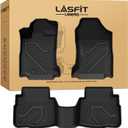 LASFIT Floor Mats for Subaru Outback & Legacy 2020-2025, All Weather TPE Custom Fit Easy Clean Durable No-Curling Floor Liners for Subaru Outback 1st & 2nd Row Car Mats, Black