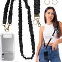 2 Pack Cell Phone Lanyard Crossbody Phone Strap and Wrist Strap Long Lanyard for ID Holder Keys Accessories Travel Essential for Women