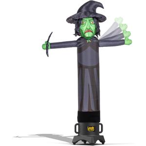 LookOurWay Air Wavers Inflatable Tube Man Set | 7ft Halloween Witch Waving Arm Inflatable with Blower | Outdoor Halloween Decorations for Business, Yard, or Trunk or Treat Display
