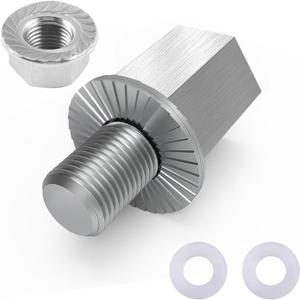 Bike Hub Axle Hitch Adapter, Universal Bicycle Trailer Coupling Adapter Extension (M10 x 1,0 (for 9.76~10 mm OD))