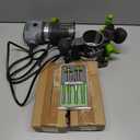 WORKPRO Compact Router Combo Kit, 6.5 Amp Compact Router Fixed Base & Plunge Router for Woodworking Slotting Trimming, 6 Variable Speeds to 32000 RPM