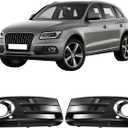 GearUp 1 Pair Front Driving Fog Light Bezel Cover for Audi Q5 2013-2016 Replaces 8R0807682J, 8R0807681M