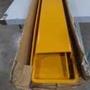 YINTATECH 4.5in Width Forklift Extensions Fits for 4" Wide Forks, Heavy Duty Pallet Fork Extension, 8FT Length, 1 Pair, Yellow