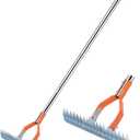 Thatch Rake, 77 Inch Dethatcher Rake Heavy Duty, Efficient Steel Metal Dethatching for Lawn Dead Grass