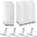 Sinnsally Large Picture Hanging Strips Heavy Duty,20-Pairs(40 Strips) Sticky Picture Hangers for Walls Hanging Without Nail,Damage Free No Nails Refill Adhesive Poster Frame Mounting,White