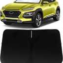 Windshield Sun Shade for 2018-2023 Hyundai Kona, Car Front Window Sunshade with 240T Sun Visor Protector Blocks UV Rays Heat Sun Shield Accessories