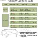 TruDelve Cotton Tablecloth Rectangle Table Sage Green Striped Tablecloths Oblong Boho Tablecloth 8 Foot Table Cloths for Rectangle Tables (98"x55", Green)
