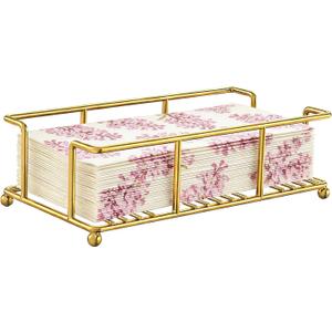 Guest Hand Towel Holder for Bathroom,Rectangle Napkin Tray,Gold
Napkin Dispenser Disposable Hand Towel Holder for Kitchen, Dining Table, Home, Decorative, Bar, Powder Room & Vanity Use