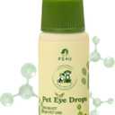 Eye Drops for Dogs & Cats - Veterinary-Recommended Pet Eye Care Solution - Cleanses Dirt, Soothes Redness, Relieves Dryness, Reduces Tear Stains