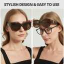 LVIOE Polarized Fit Over Glasses Sunglasses Women, Oversized Square Sun Glasses UV400 Protection Shades LS4205 (A2 Brown Tor/Brown)