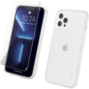Pelican - Protection Pack - Tough Case & Screen Protector for iPhone 12 and iPhone 12 Pro (5G) - 10 ft Drop Protection - 6.7 Inch - Clear