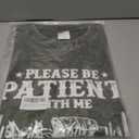 Womens Acid Wash Vintage Shirts Please Be Patient with Me I'm from The 1900s Print T Shirt (Green, XL)
