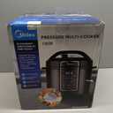 Midea 12-in-1 Electric Pressure Cooker, 6 Quarts, 12 Presets, Multi-Functional Programmable Slow Cooker, Rice Cooker, Steamer, Saut Pan, Yogurt Maker, and More, Stainless Steel (Black)