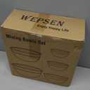 WEPSEN Mixing Bowls Set, 25PCS Stainless Steel Mixing Bowl with Lid Set, Large Nesting Bowls 7, 4.5, 3,2, 1.5QT, Measuring Cups and Spoons Baking Utensils Metal Bowl for Kitchen Prep