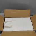 Toovip 50 Pack 8x4.75x10 Inch Medium White Kraft Paper Bags with Handles Bulk, Gift Wrap Bags for Favors Grocery Retail Party Birthday Shopping Business Goody Craft Merchandise Take Out Sacks